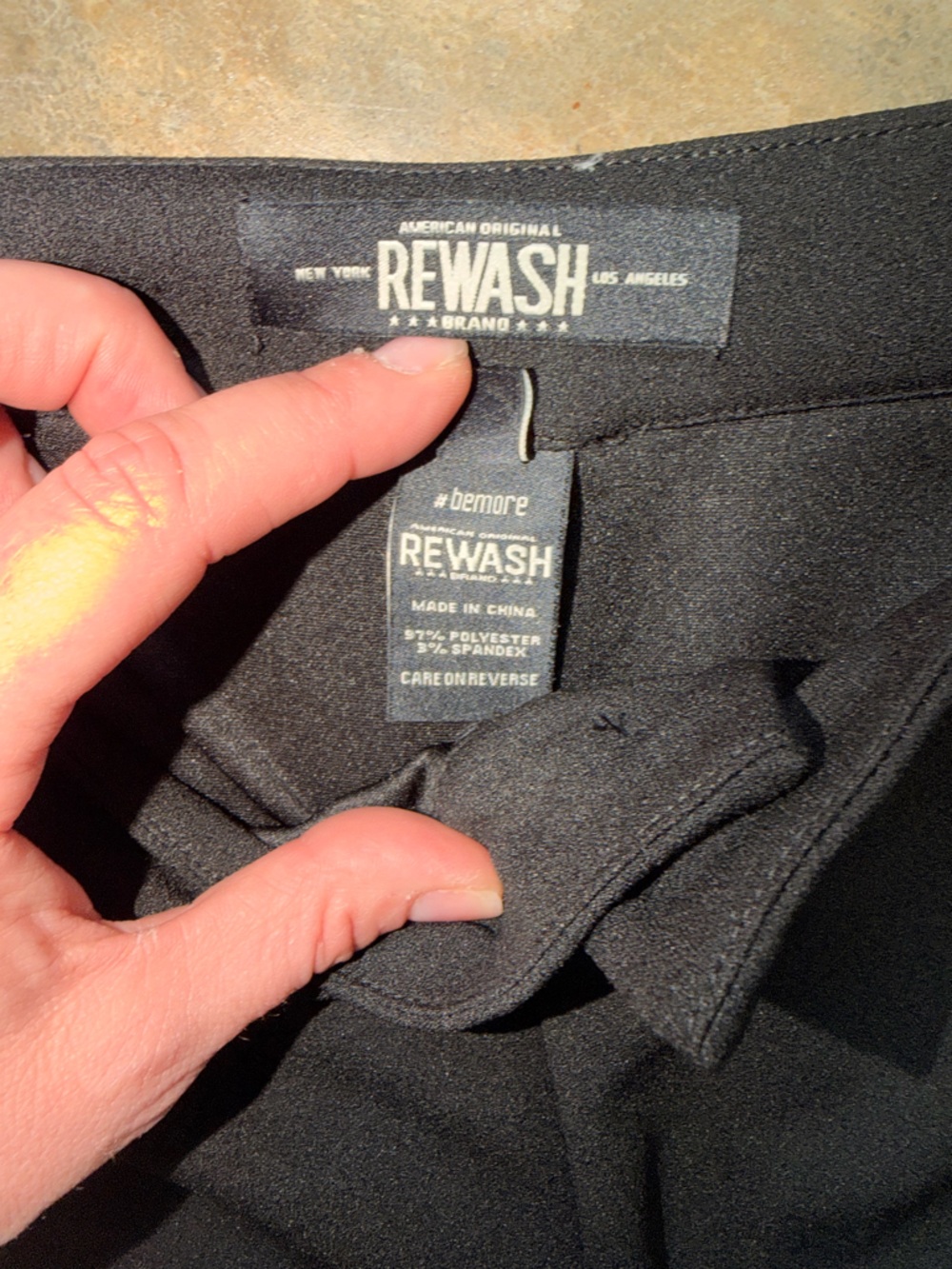 Black Wide Leg Dress Pants High Rise Flare Size 25 Work Career - Picture 5 of 14